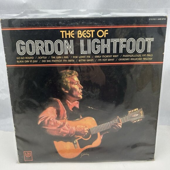 Gordon Lightfoot The Best Of Gordon Lightfoot United ArtistsRecord Album Vinyl